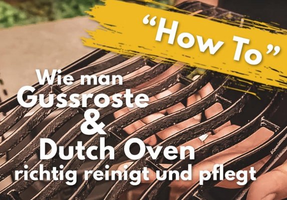Gusseisen und Dutch Oven richtig Einbrennen und pflegen - grillstir.com