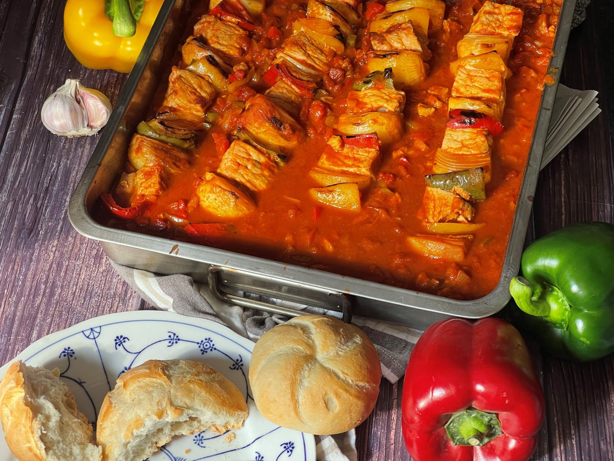 Schaschlikspieße mit selbstgemachter Sauce - grillstir.com
