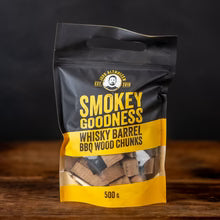 Smokey Goodness BBQ Wood Chunks - Whiskey - 500 g