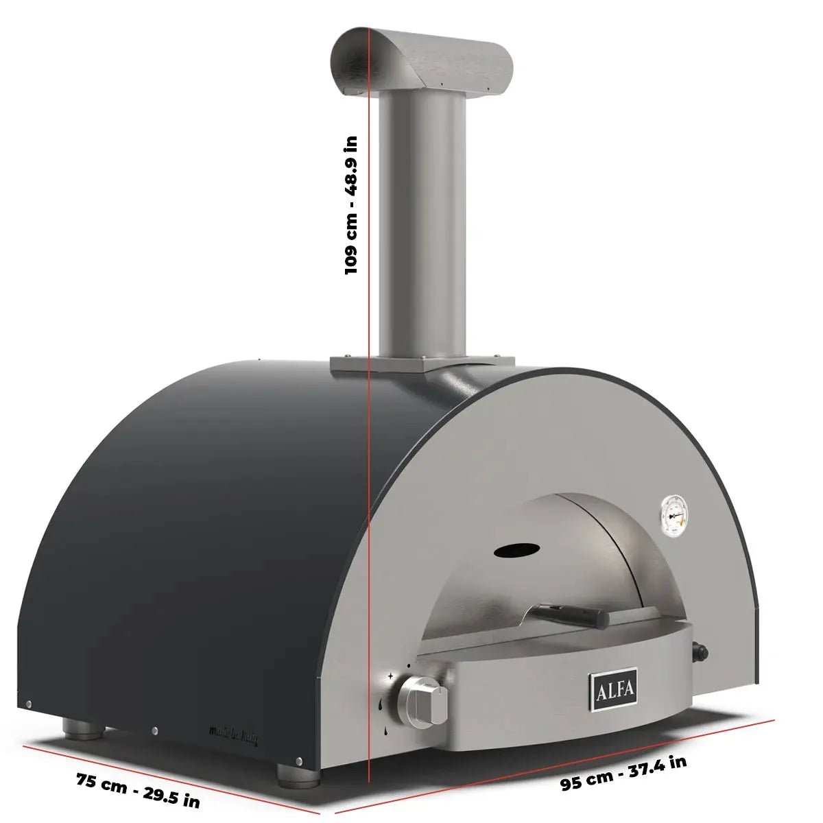 Alfa Forni Classico 2 Pizze, Gas/Hybrid, Grau - grillstir.comAlfa Forni Classico 2 Pizze, Gas/Hybrid, GrauAlfa Fornigrillstir.com