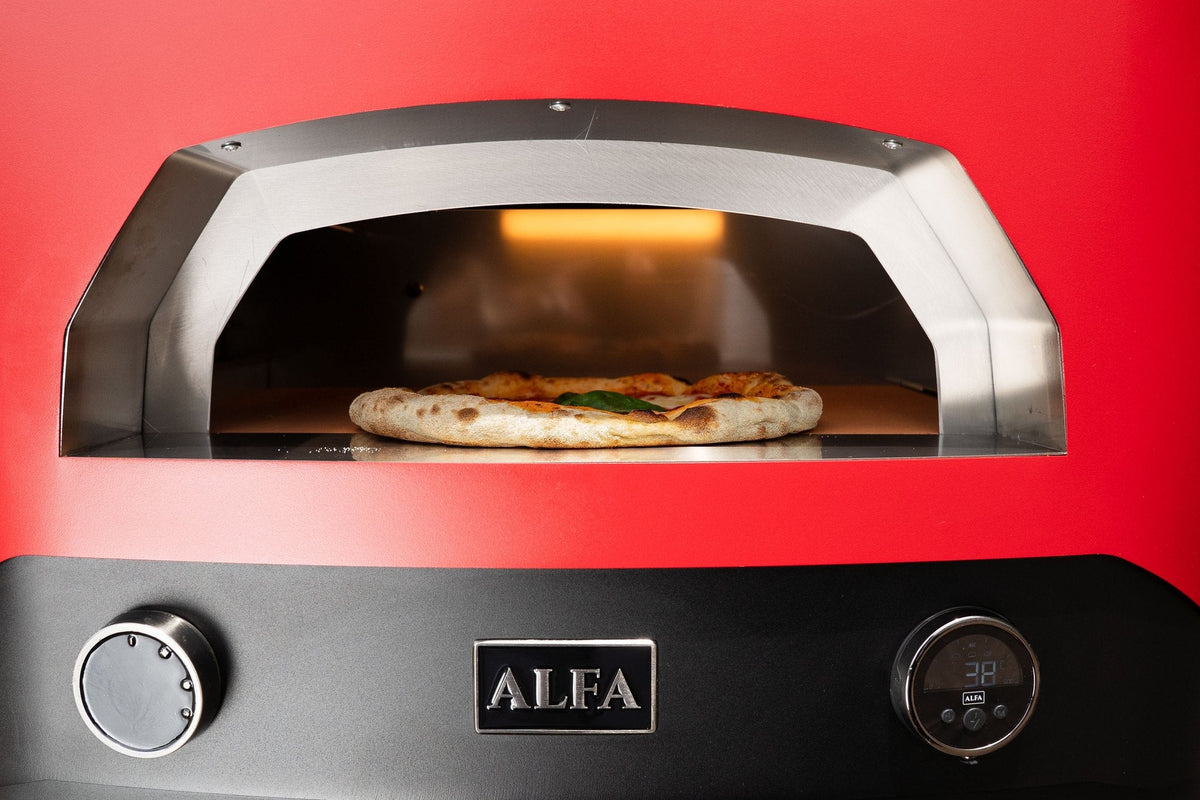 Alfa Forni EVO Hybrid-Pizzaofen Flüssiggas (LPG)/Holz, Rubin Rot - grillstir.comAlfa Forni EVO Hybrid-Pizzaofen Flüssiggas (LPG)/Holz, Rubin RotPizzaofenAlfa Fornigrillstir.com