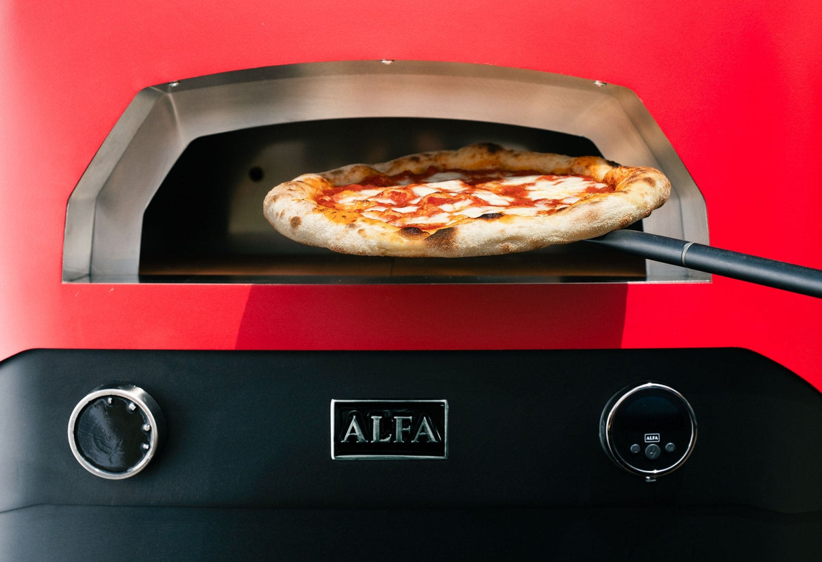 Alfa Forni EVO Hybrid-Pizzaofen Flüssiggas (LPG)/Holz, Rubin Rot - grillstir.comAlfa Forni EVO Hybrid-Pizzaofen Flüssiggas (LPG)/Holz, Rubin RotPizzaofenAlfa Fornigrillstir.com