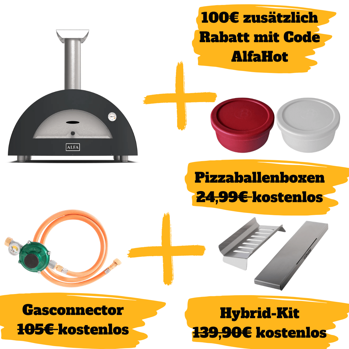 Alfa Forni Moderno 2 Pizze, Gas/Hybrid, Grau SPARBUNDLE - grillstir.comAlfa Forni Moderno 2 Pizze, Gas/Hybrid, Grau SPARBUNDLEAlfa Fornigrillstir.com