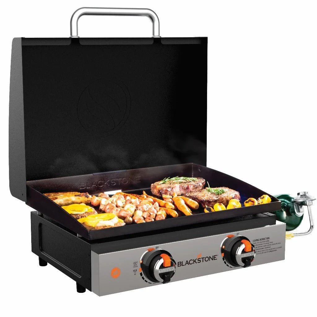 Blackstone 22″ Griddle Tischgrill mit 2 Brennern inkl. Deckel - grillstir.comBlackstone 22″ Griddle Tischgrill mit 2 Brennern inkl. DeckelBlackstonegrillstir.com2144EU