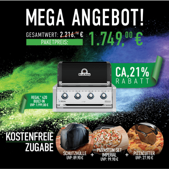 Broil King Regal 420 Built - In Bundle inkl. Abdeckhaube, Pizzastein und Pizzacutter - grillstir.comBroil King Regal 420 Built - In Bundle inkl. Abdeckhaube, Pizzastein und PizzacutterGrillbundleBroil Kinggrillstir.com