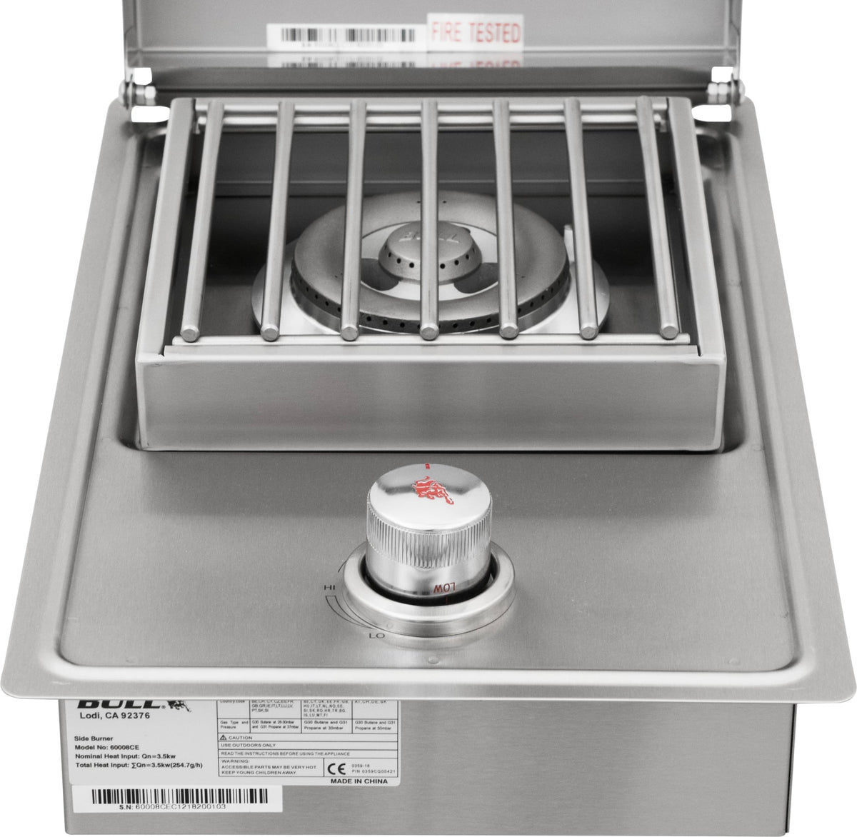 Bull Seitenbrenner Single Built - In - grillstir.comBull Seitenbrenner Single Built - InBullgrillstir.comBU60008CE