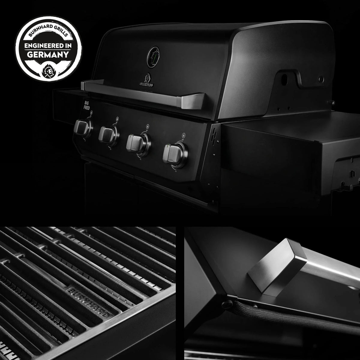 Burnhard Big FRED Base Gasgrill 4 - Brenner Basic mit Gusseisenrost Series 4 - grillstir.comBurnhard Big FRED Base Gasgrill 4 - Brenner Basic mit Gusseisenrost Series 4Burnhardgrillstir.com