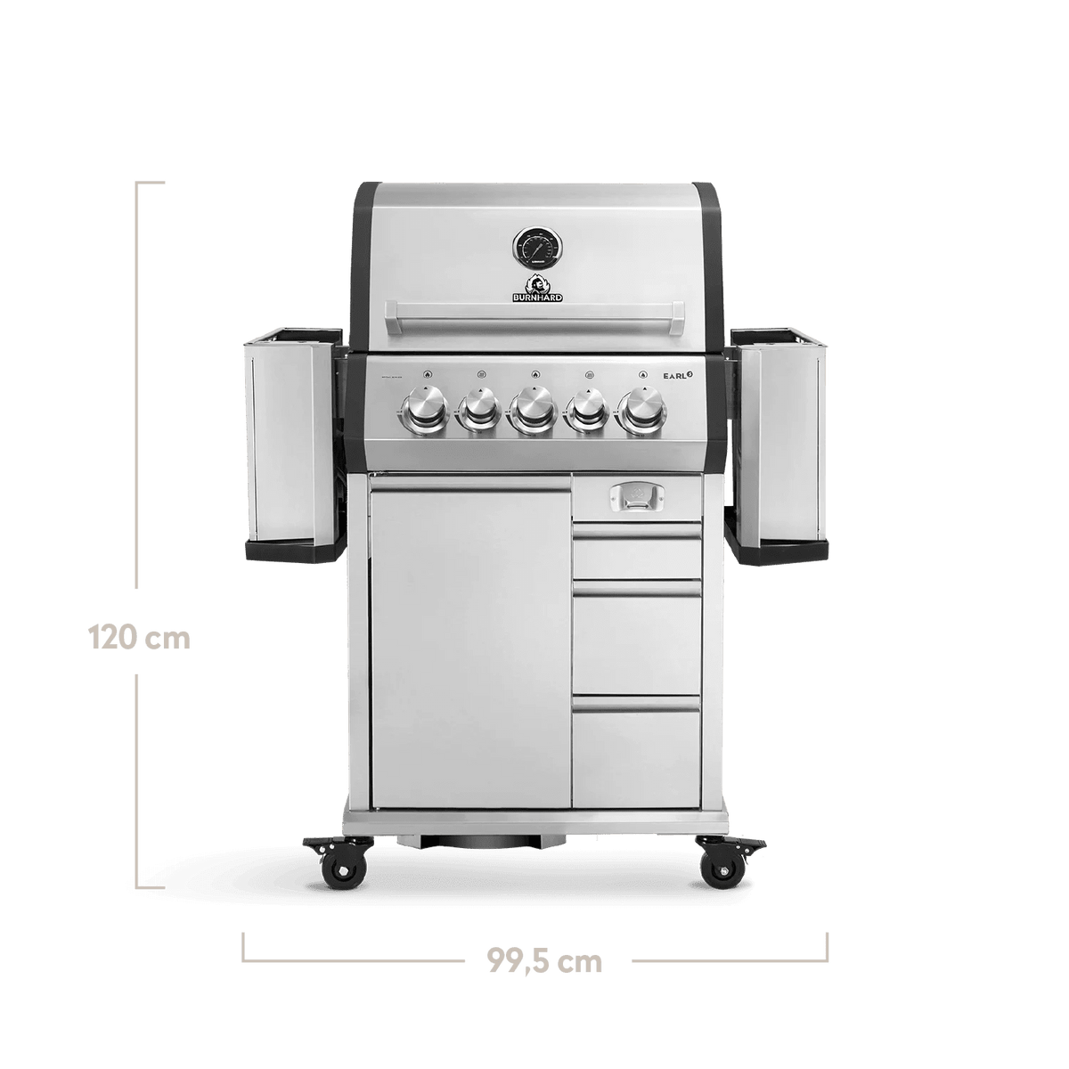Burnhard EARL Premium - Gasgrill 3 - Brenner Edelstahl mit Gusseisenrost - grillstir.comBurnhard EARL Premium - Gasgrill 3 - Brenner Edelstahl mit GusseisenrostGrillBurnhardgrillstir.com