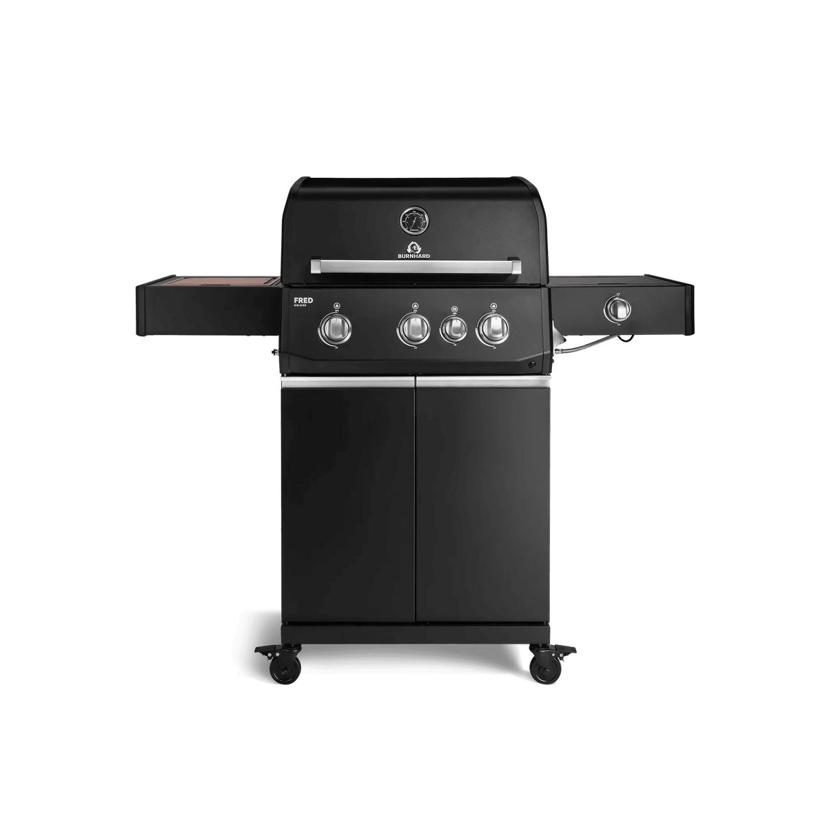 Burnhard FRED Deluxe Gasgrill 3 - Brenner Black Edition mit Gusseisenrost Series 4 - grillstir.comBurnhard FRED Deluxe Gasgrill 3 - Brenner Black Edition mit Gusseisenrost Series 4Burnhardgrillstir.com