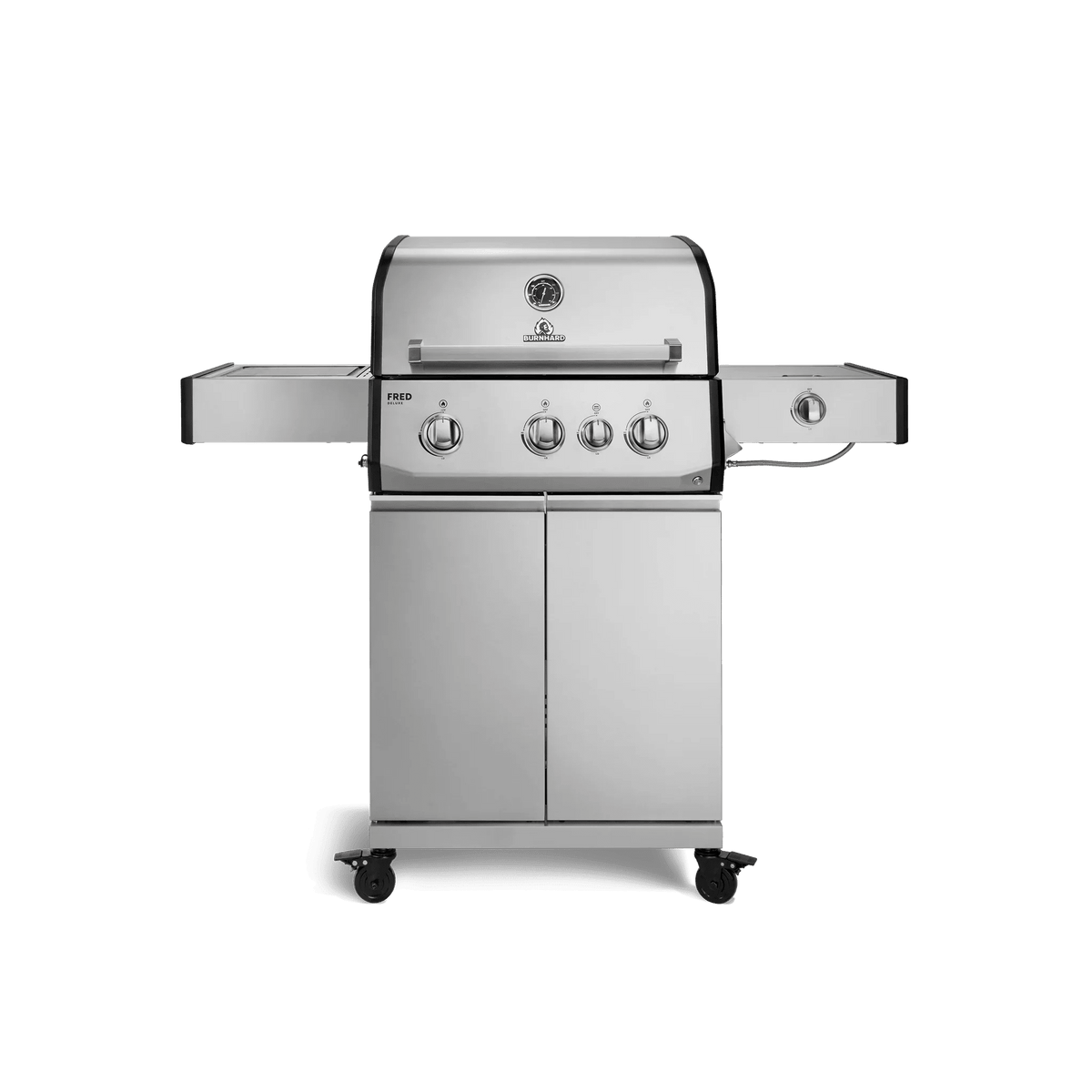Burnhard FRED Deluxe Gasgrill 3 - Brenner Edelstahl mit Gusseisenrost Series 4 - grillstir.comBurnhard FRED Deluxe Gasgrill 3 - Brenner Edelstahl mit Gusseisenrost Series 4Burnhardgrillstir.com