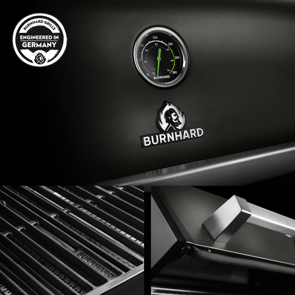 Burnhard FRED Deluxe Gasgrill 3 - Brenner Green Edition mit Gusseisenrost Series 4 - grillstir.comBurnhard FRED Deluxe Gasgrill 3 - Brenner Green Edition mit Gusseisenrost Series 4Burnhardgrillstir.com