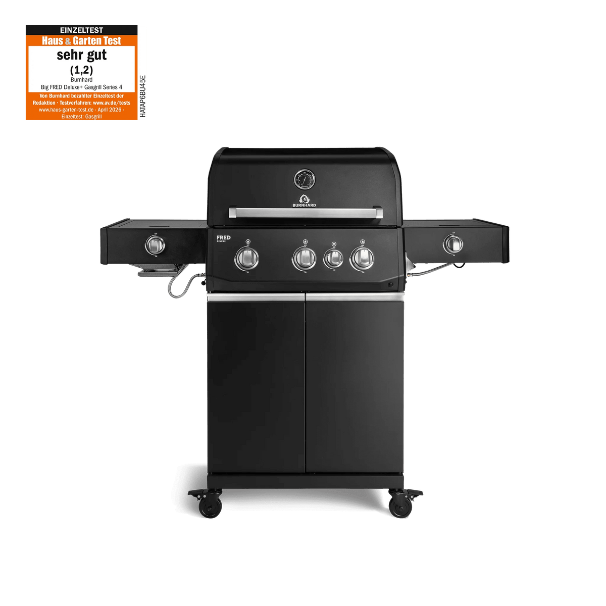 Burnhard FRED Deluxe+ Schwarz mit Edelstahlrosten - grillstir.comBurnhard FRED Deluxe+ Schwarz mit EdelstahlrostenGrillBurnhardgrillstir.com