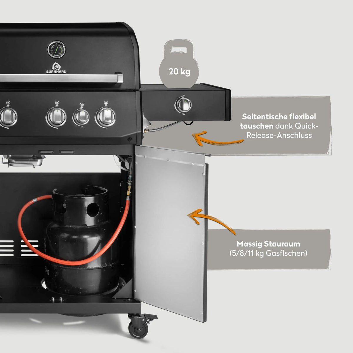 Burnhard FRED Deluxe+ Schwarz mit Gussrosten - grillstir.comBurnhard FRED Deluxe+ Schwarz mit GussrostenGrillBurnhardgrillstir.com
