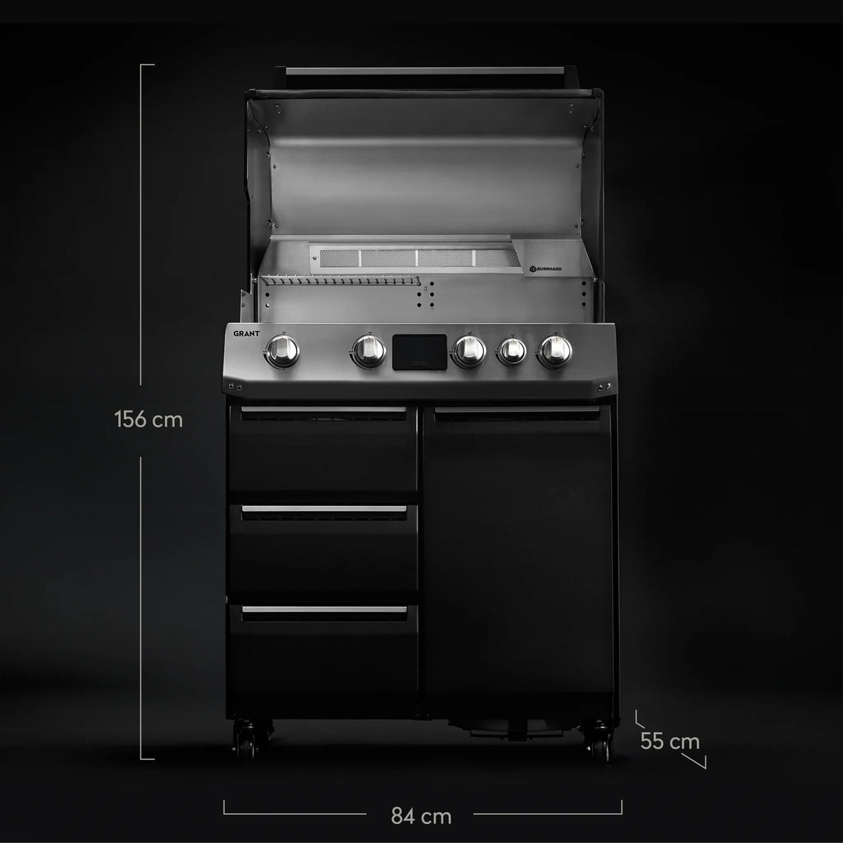 Burnhard GRANT Base - Modularer Gasgrill 4 - Brenner mit Türen und Gusseisenrost - grillstir.comBurnhard GRANT Base - Modularer Gasgrill 4 - Brenner mit Türen und GusseisenrostGrillBurnhardgrillstir.com