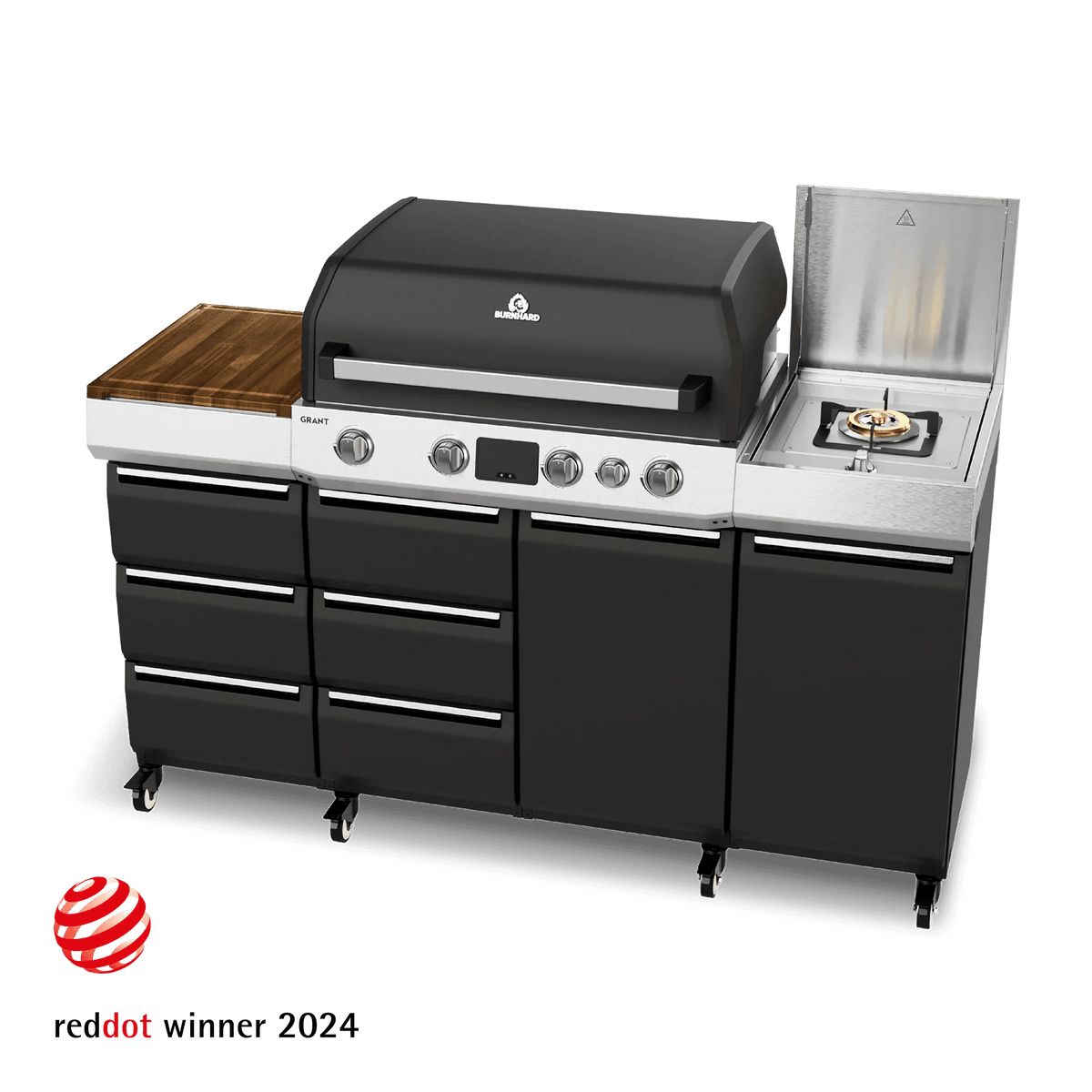 Burnhard GRANT Pro - Modularer Gasgrill 4 - Brenner mit Schubladen und Gusseisenrost - grillstir.comBurnhard GRANT Pro - Modularer Gasgrill 4 - Brenner mit Schubladen und GusseisenrostGrillBurnhardgrillstir.com