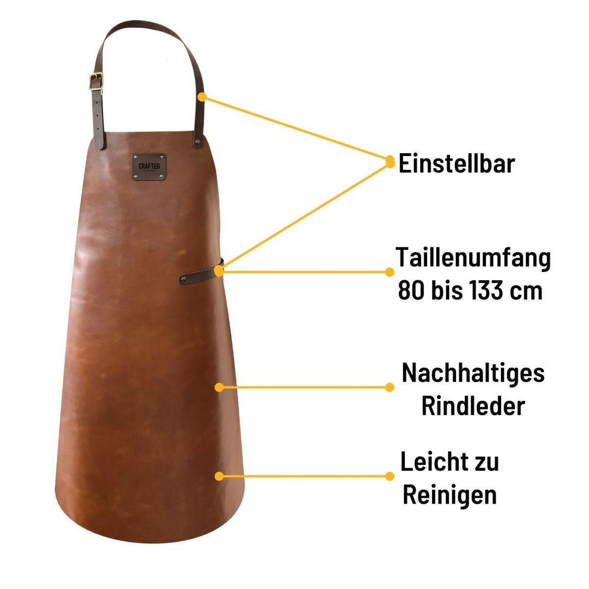 Crafted Lederschürze, Cognac - grillstir.comCrafted Lederschürze, CognacCraftedgrillstir.com8868957446047886895