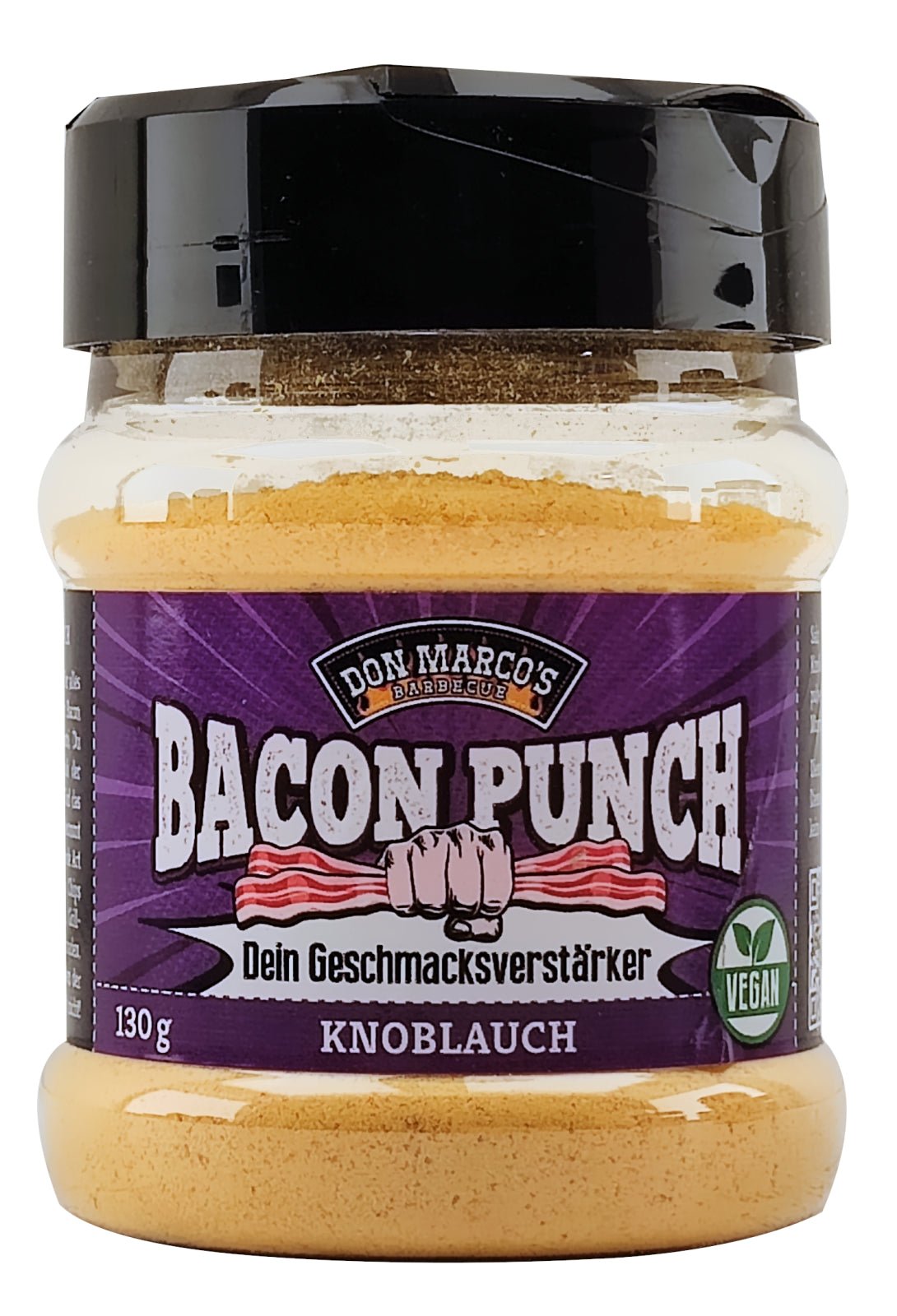 Don Marco’s Barbecue Bacon Punch Knoblauch, 130g - grillstir.comDon Marco’s Barbecue Bacon Punch Knoblauch, 130gDon Marco'sgrillstir.comdm - 105 - 153 - 1304260266354057