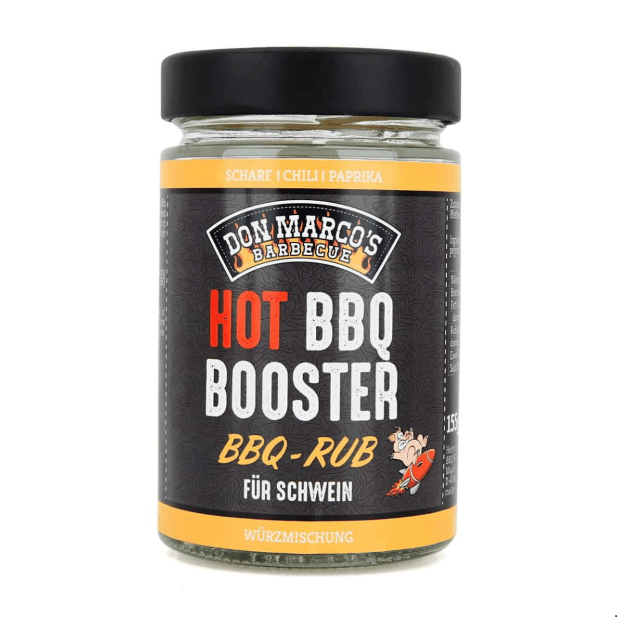 Don Marco's BBQ Booster Rub, 155g Glas - grillstir.comDon Marco's BBQ Booster Rub, 155g GlasDon Marco'sgrillstir.com
