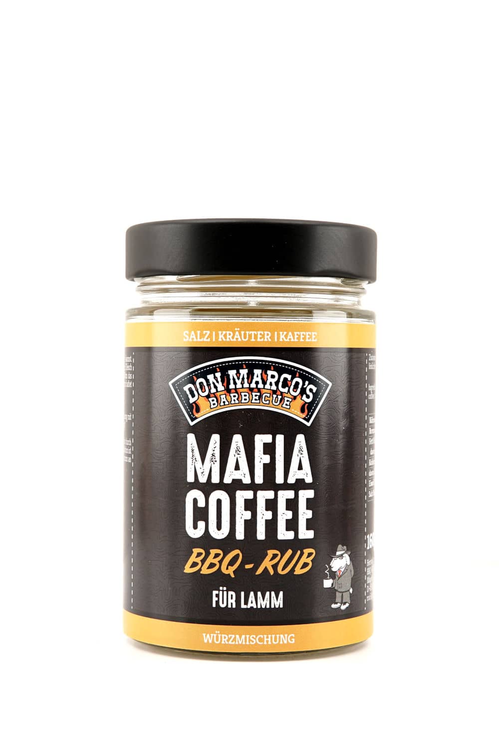 Don Marco's Mafia Coffee Rub, 220g Streuer - grillstir.comDon Marco's Mafia Coffee Rub, 220g StreuerDon Marco'sgrillstir.com