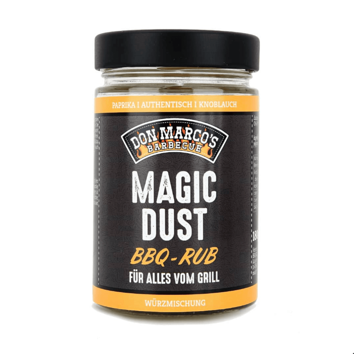 Don Marco's Magic Dust, 180g Glas - grillstir.comDon Marco's Magic Dust, 180g GlasGewürzDon Marco'sgrillstir.com