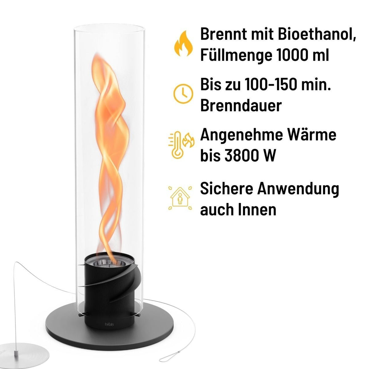 Höfats Spin 1500 Tischfeuer schwarz - grillstir.comHöfats Spin 1500 Tischfeuer schwarzHöfatsgrillstir.comH006284064251006286