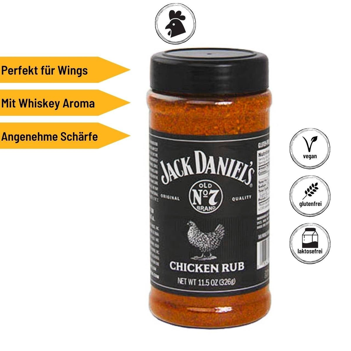 Jack Daniel's Chicken Rub, 326g - grillstir.comJack Daniel's Chicken Rub, 326gJack Daniel'sgrillstir.comJD - CR0078342017628