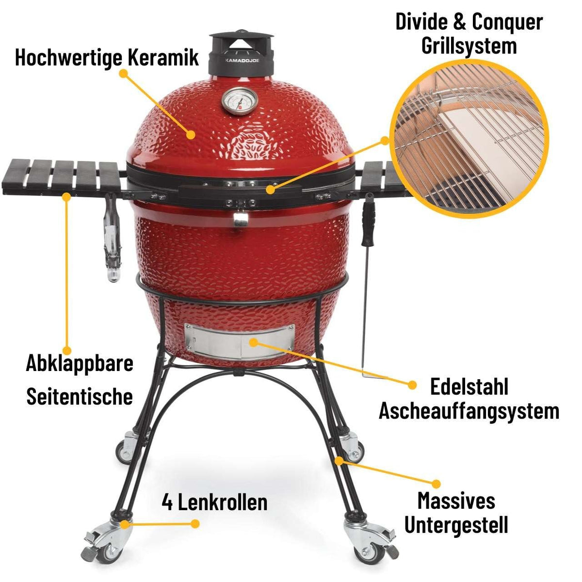 Kamado Joe Classic II mit Gestell - grillstir.comKamado Joe Classic II mit GestellKamado Joegrillstir.comKJ23RHC0811738021447