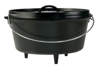 Lodge Camp Dutch Oven 12 Inch (tief), Topf mit 3 Füßen, inkl. Deckel, ca. 30,48 cm Ø - grillstir.comLodge Camp Dutch Oven 12 Inch (tief), Topf mit 3 Füßen, inkl. Deckel, ca. 30,48 cm ØGrillzubehörLodgegrillstir.com
