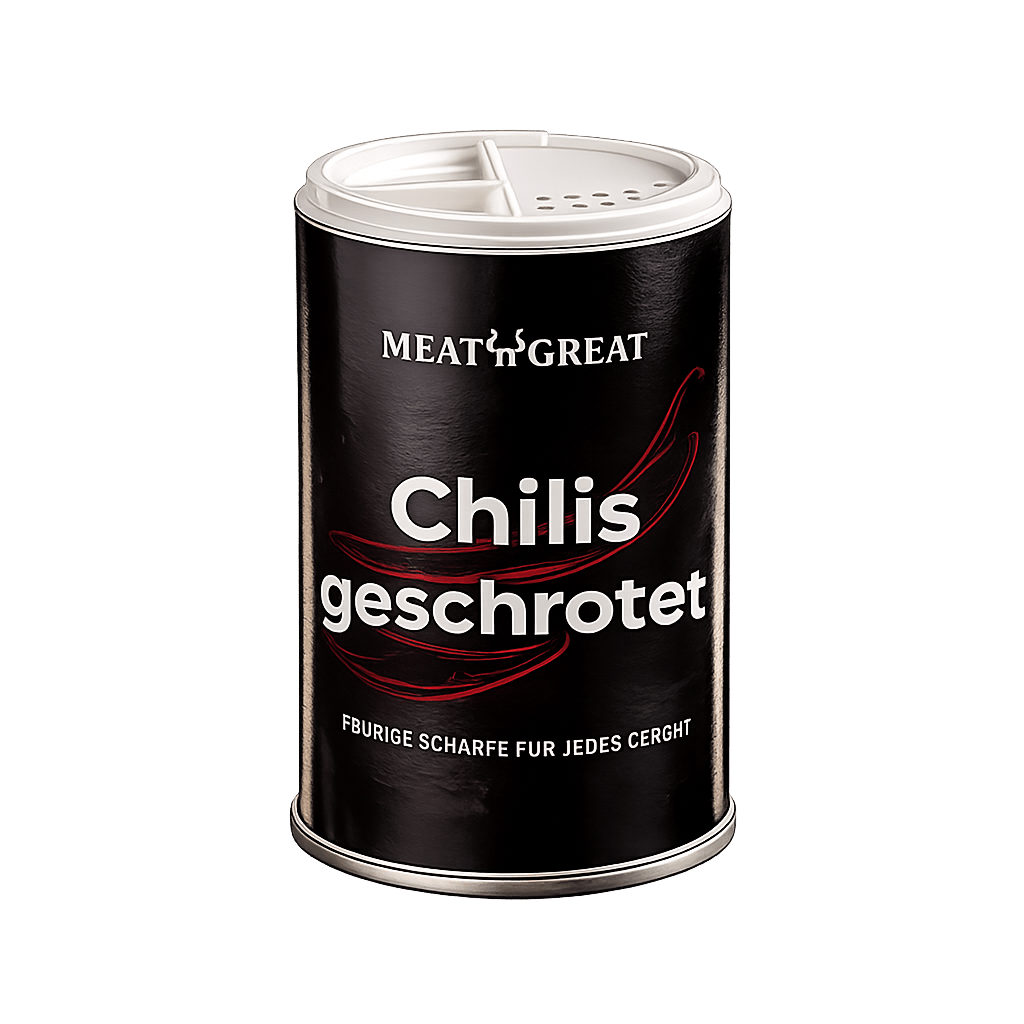 Meat 'n' Chilis geschrotet, Streuer, 70g - grillstir.comMeat 'n' Chilis geschrotet, Streuer, 70gGewürzeMeat 'n' Greatgrillstir.com