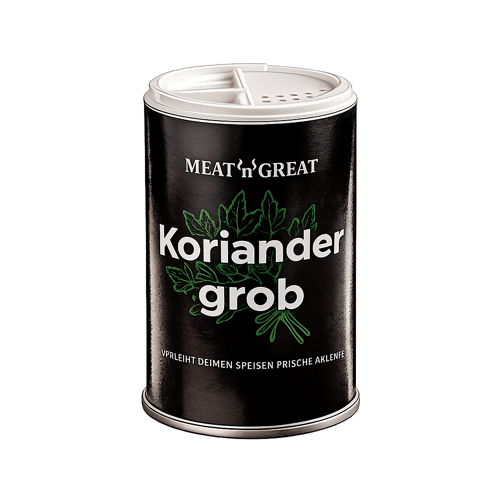 Meat 'n' Great Koriander grob, Streuer, 50g - grillstir.comMeat 'n' Great Koriander grob, Streuer, 50gMeat 'n' Greatgrillstir.com