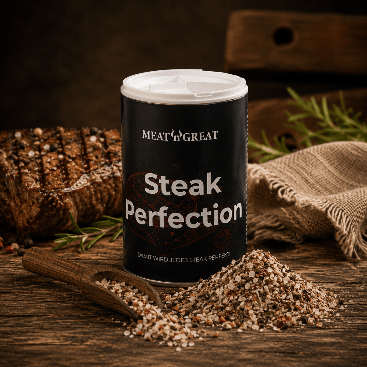 Meat 'n' Great Steak Perfection, Streuer, 80g - grillstir.comMeat 'n' Great Steak Perfection, Streuer, 80gMeat 'n' Greatgrillstir.com