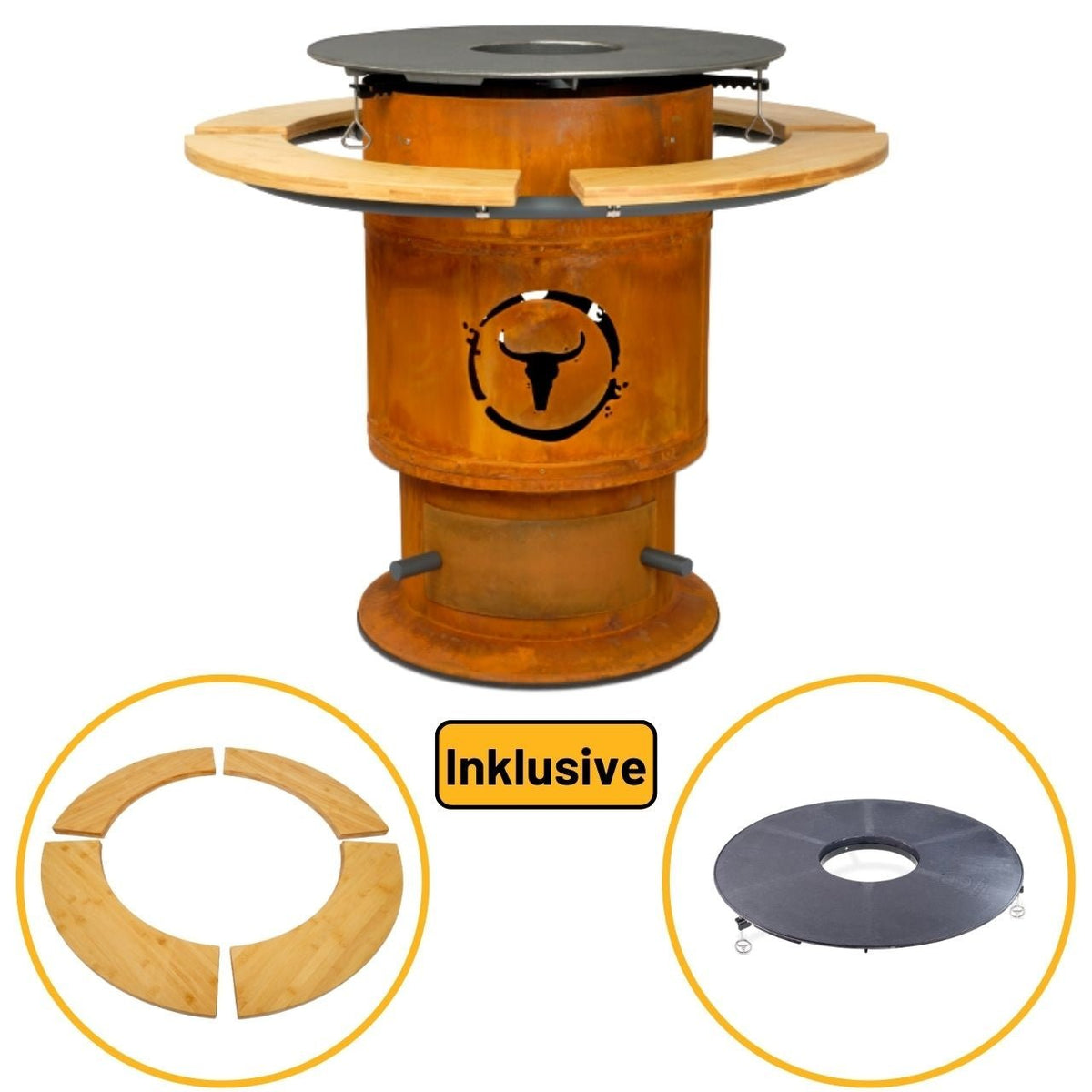 Moesta Bandit FirePlace inkl. lasierten Bambus Ablagen & BBQ - Disk - grillstir.comMoesta Bandit FirePlace inkl. lasierten Bambus Ablagen & BBQ - DiskMoestagrillstir.com195064260664772156
