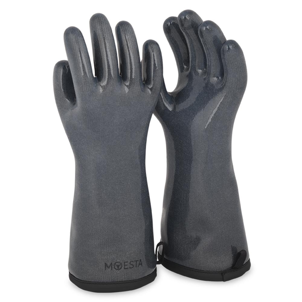 Moesta HeatPro Gloves - Grillhandschuhe aus Silikon - anthrazit in Größe L (9) - grillstir.comMoesta HeatPro Gloves - Grillhandschuhe aus Silikon - anthrazit in Größe L (9)Moestagrillstir.com