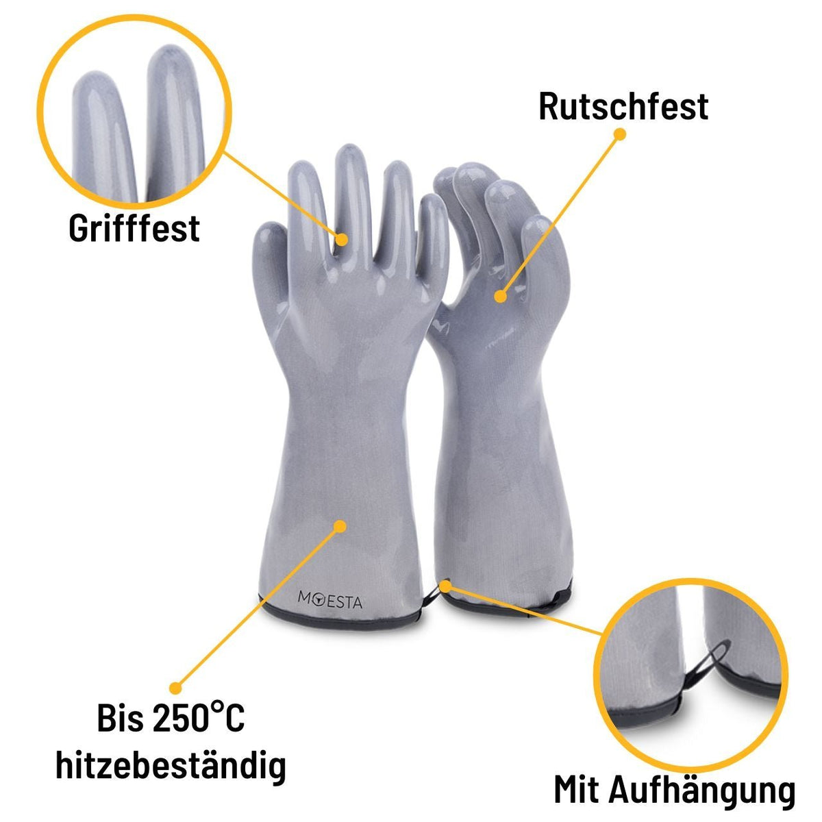 Moesta HeatPro Gloves - Grillhandschuhe aus Silikon - grau, Größe XL - grillstir.comMoesta HeatPro Gloves - Grillhandschuhe aus Silikon - grau, Größe XLMoestagrillstir.comMO198324260664772279