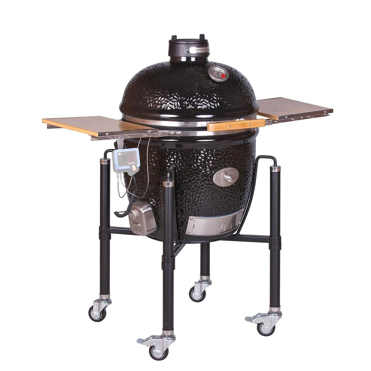 Monolith LeChef BBQ Guru Pro 2.0 - Schwarz inkl. Gestell & Seitentische - grillstir.comMonolith LeChef BBQ Guru Pro 2.0 - Schwarz inkl. Gestell & SeitentischeMonolithgrillstir.com129030m - BLACK4260444583439
