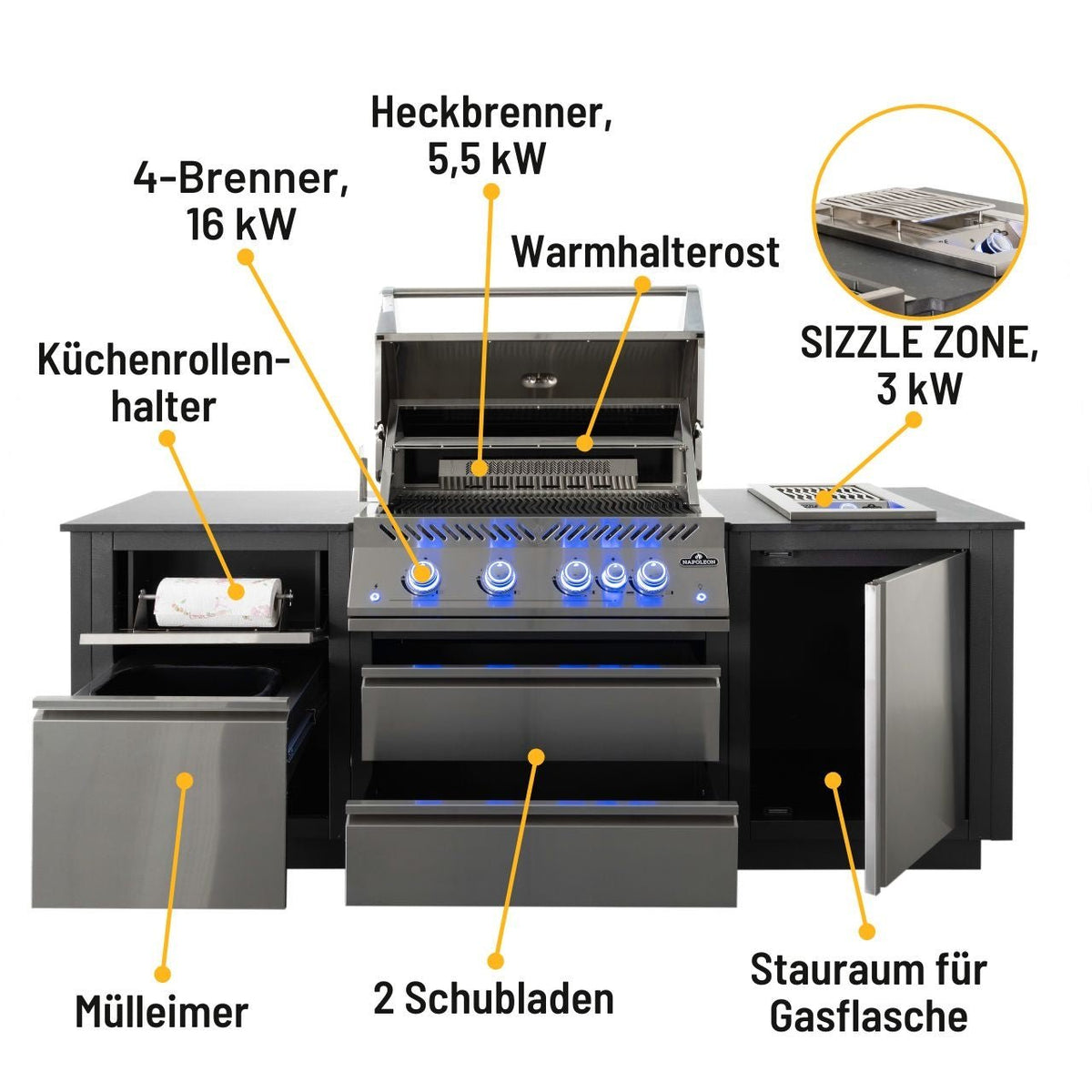 Napoleon Oasis Compact 700 - Series 32" mit Einbau Sizzle Zone - grillstir.comNapoleon Oasis Compact 700 - Series 32" mit Einbau Sizzle ZoneNapoleongrillstir.comODK105 - BIG32P - DE0629162148315
