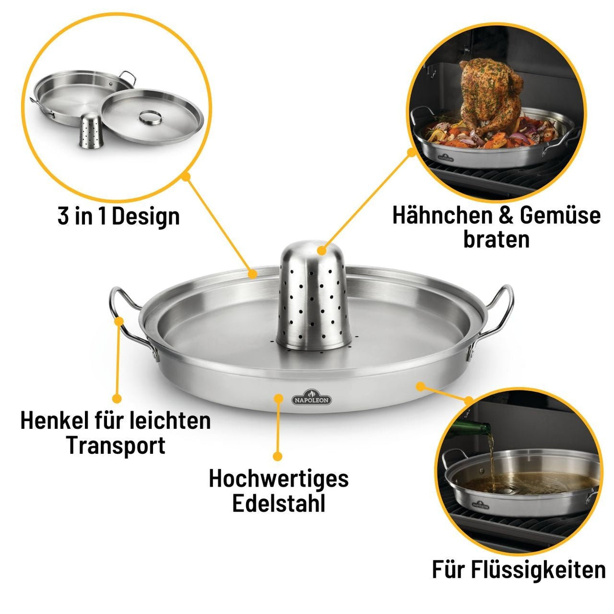 Napoleon PRO Edelstahl Hähnchen - Halterung - grillstir.comNapoleon PRO Edelstahl Hähnchen - HalterungNapoleongrillstir.com560670629162560674
