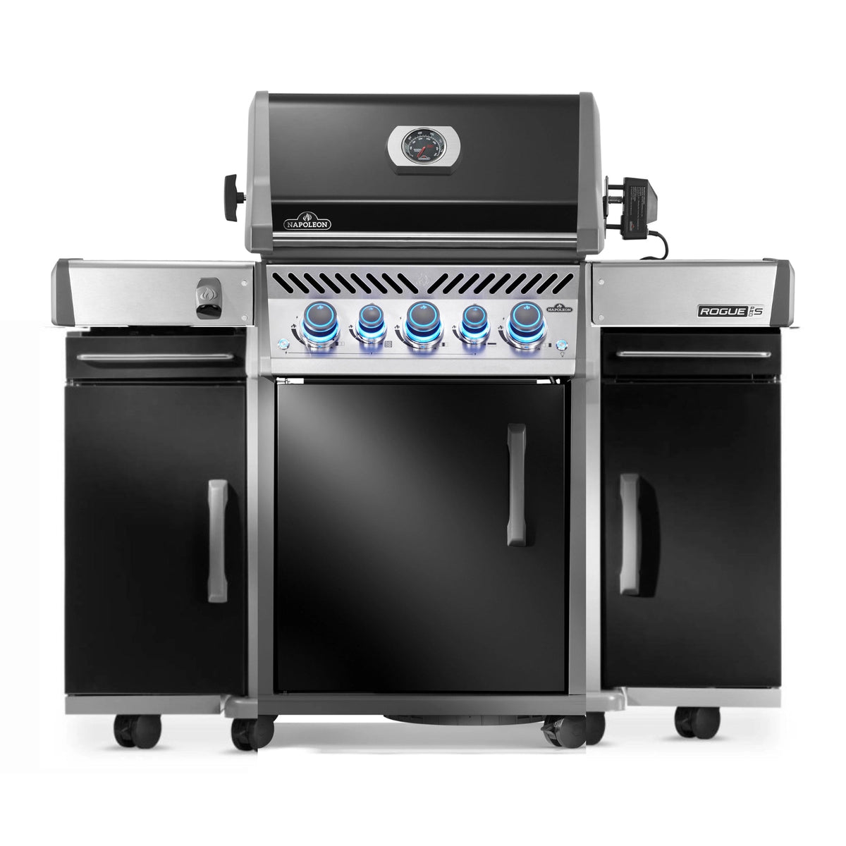 Napoleon Rogue PRO - S 425 mit Gußrosten, Schwarz, inkl. Drehspieß und Seitenschränken - grillstir.comNapoleon Rogue PRO - S 425 mit Gußrosten, Schwarz, inkl. Drehspieß und SeitenschränkenGrillbundleNapoleongrillstir.com