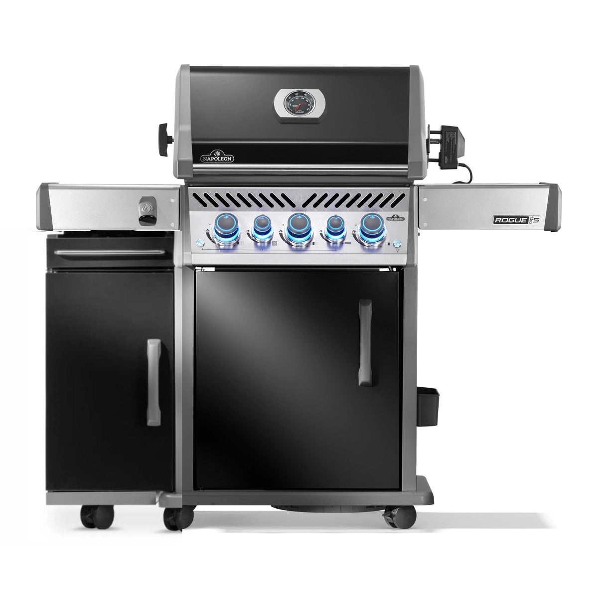 Napoleon Rogue PRO - S 425 mit Gußrosten, Schwarz, inkl. Drehspieß und Seitenschrank - grillstir.comNapoleon Rogue PRO - S 425 mit Gußrosten, Schwarz, inkl. Drehspieß und SeitenschrankGrillbundleNapoleongrillstir.com