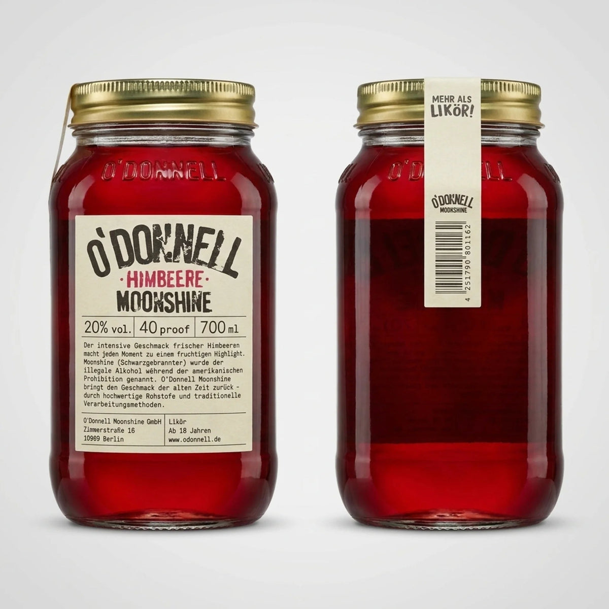 O'Donnell Moonshine Himbeere - grillstir.comO'Donnell Moonshine HimbeereAlkoholO'Donnellgrillstir.com