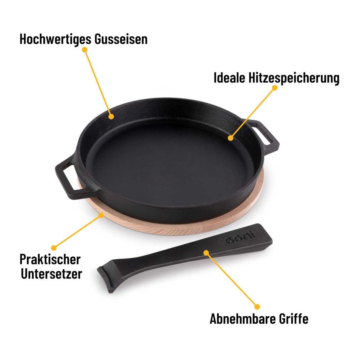 Ooni Gusseisenpfanne - grillstir.comOoni GusseisenpfanneOonigrillstir.comUU - P09F005060568342566