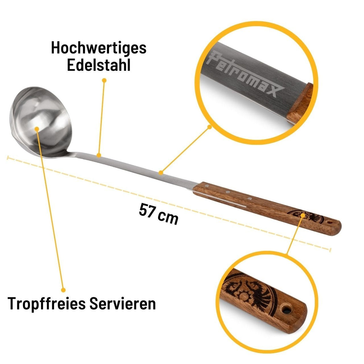 Petromax Schöpfkelle mit Walnussholzgriff, 50 cm - grillstir.comPetromax Schöpfkelle mit Walnussholzgriff, 50 cmPetromaxgrillstir.comptladle504250435770924