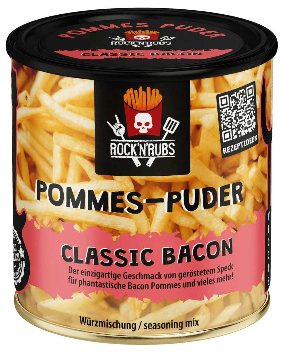 Rock 'n' Rubs Pommes - Puder, Classic Bacon 150 g - grillstir.comRock 'n' Rubs Pommes - Puder, Classic Bacon 150 gRock 'n' Rubsgrillstir.com