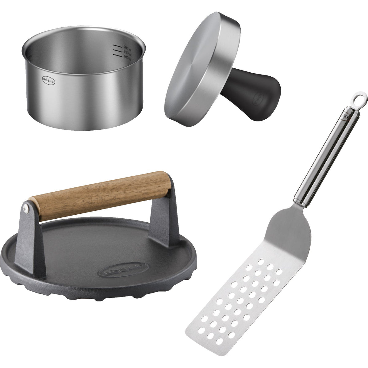 Rösle Barbecue Burger 3er Set - grillstir.comRösle Barbecue Burger 3er SetRöslegrillstir.com254264004293254269