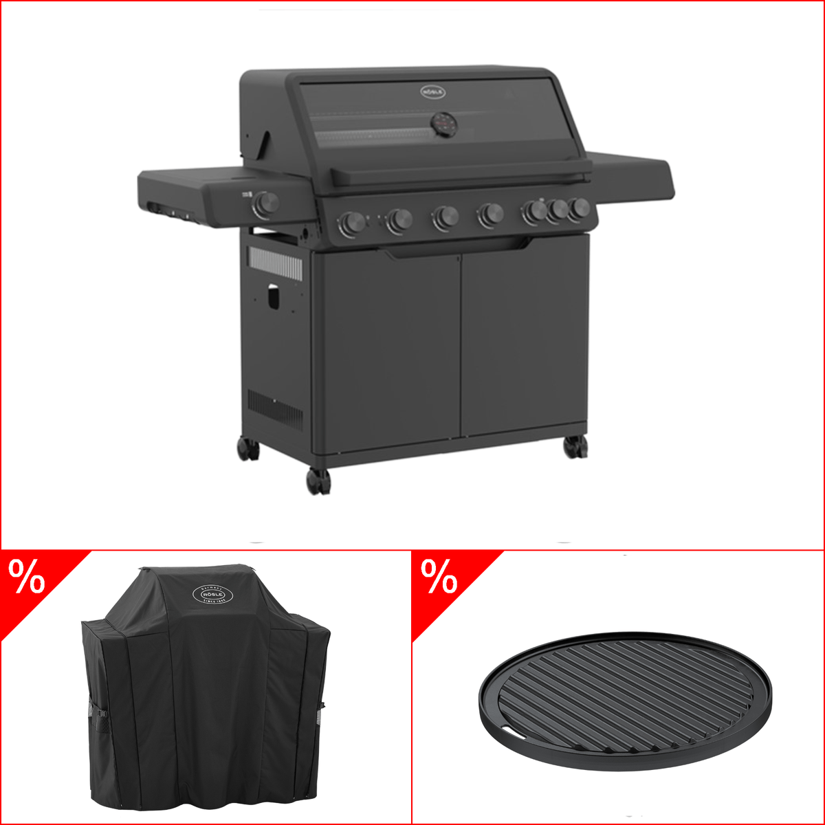 Rösle BBQ Station AllFlame Hero 6 Brenner Gasgrill - 50 mBar Bundle - grillstir.comRösle BBQ Station AllFlame Hero 6 Brenner Gasgrill - 50 mBar BundleGrillbundleRöslegrillstir.com