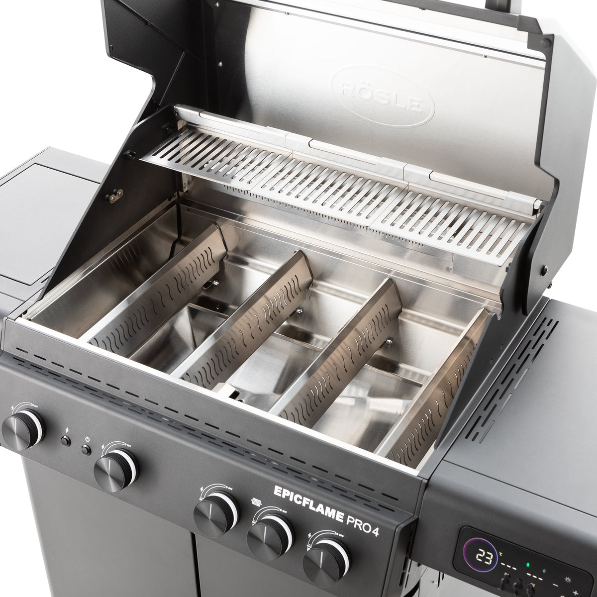 Rösle Epicflame Pro 4 | Neuestes Modell - grillstir.comRösle Epicflame Pro 4 | Neuestes ModellRöslegrillstir.com