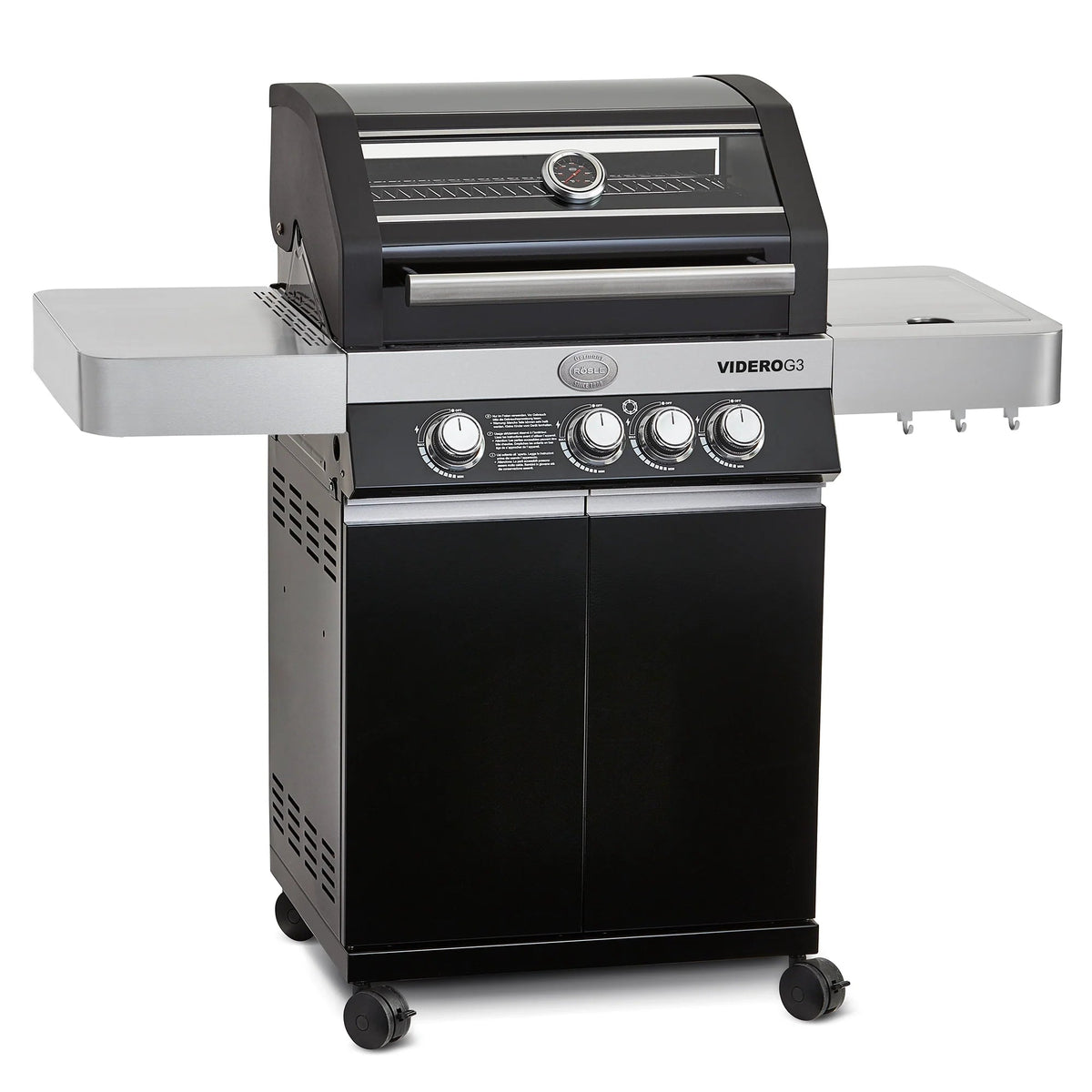 Rösle Gasgrill BBQ - Station VIDERO G3 schwarz 50 mbar - grillstir.comRösle Gasgrill BBQ - Station VIDERO G3 schwarz 50 mbarRöslegrillstir.com255194004293255198