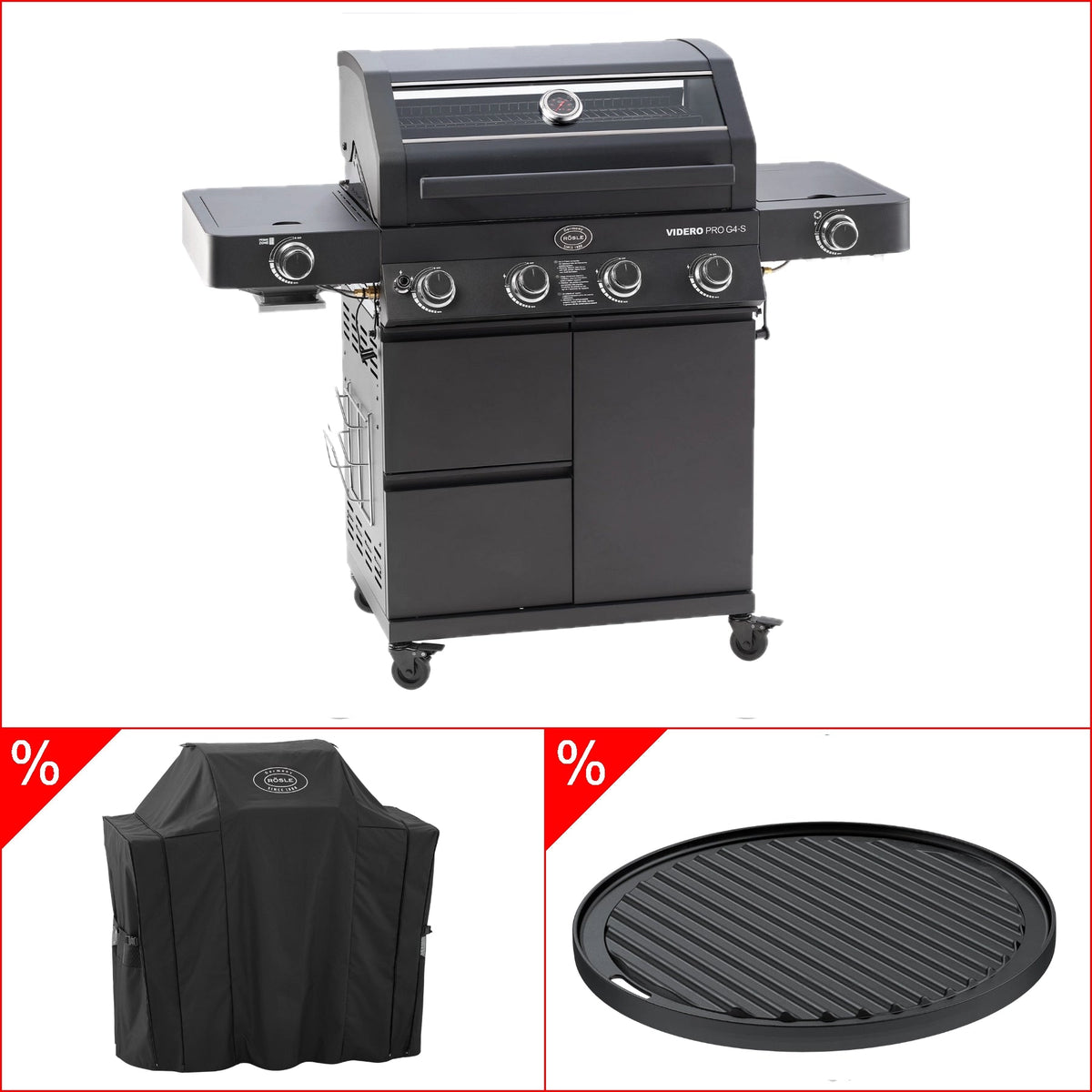 Rösle Videro Pro G4 - S Vario+ 50mbar inkl. GRATIS Abdeckhaube und Grillplatte, rund - grillstir.comRösle Videro Pro G4 - S Vario+ 50mbar inkl. GRATIS Abdeckhaube und Grillplatte, rundRöslegrillstir.com25571_25517_25423