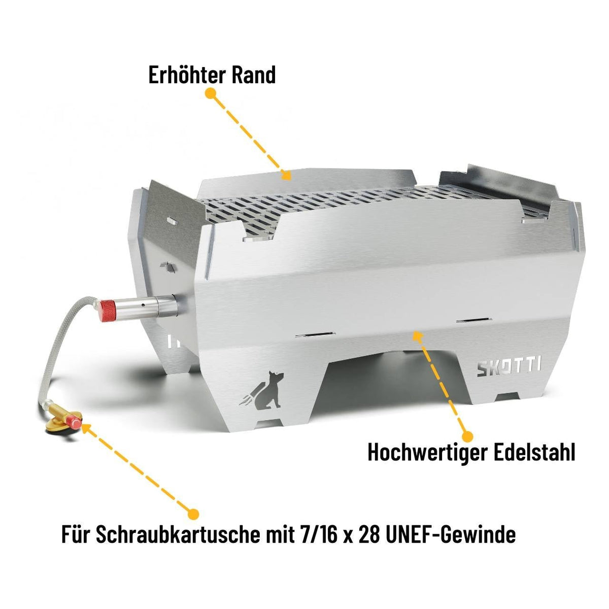 Skotti Grill 2.0, transportabler & klappbarer Campinggrill, 2,5 kW Leistung - grillstir.comSkotti Grill 2.0, transportabler & klappbarer Campinggrill, 2,5 kW LeistungSkottigrillstir.com