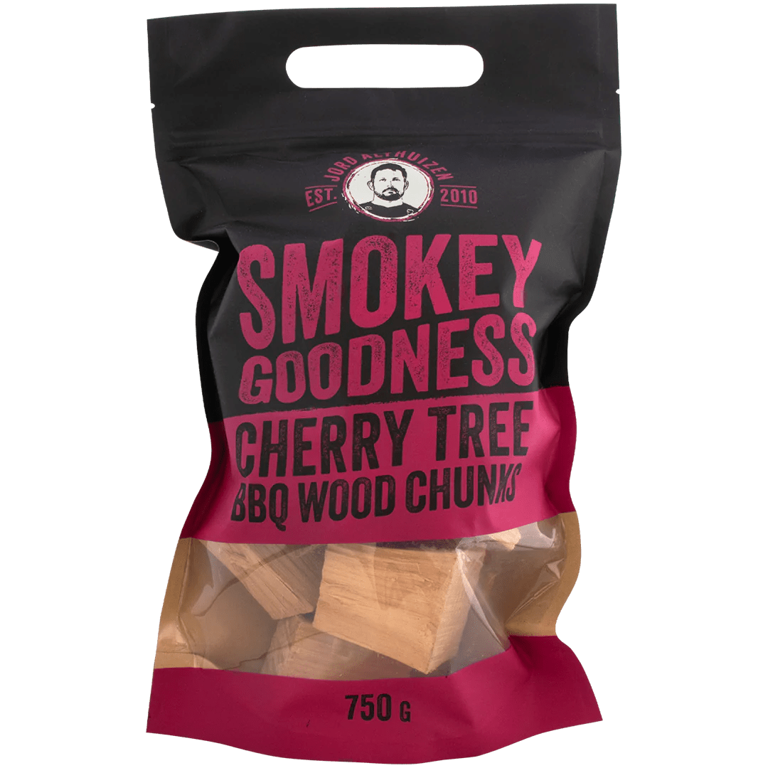 Smokey Goodness BBQ Wood Chunks - Cherry - 750 g - grillstir.comSmokey Goodness BBQ Wood Chunks - Cherry - 750 gSmokey Goodnessgrillstir.com